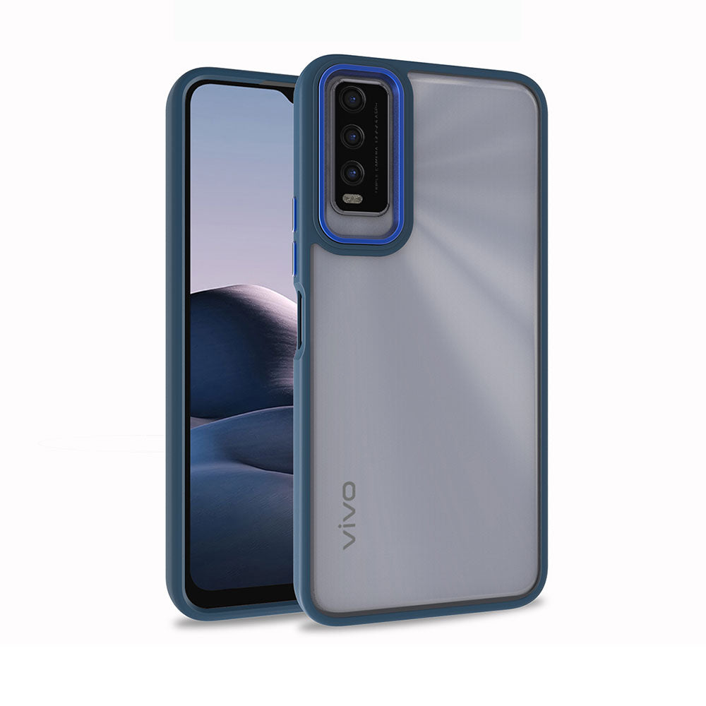 Vivo Y20S Kılıf Zore Flora Kapak Kırmızı
