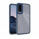 Vivo Y20S Kılıf Zore Flora Kapak Mavi