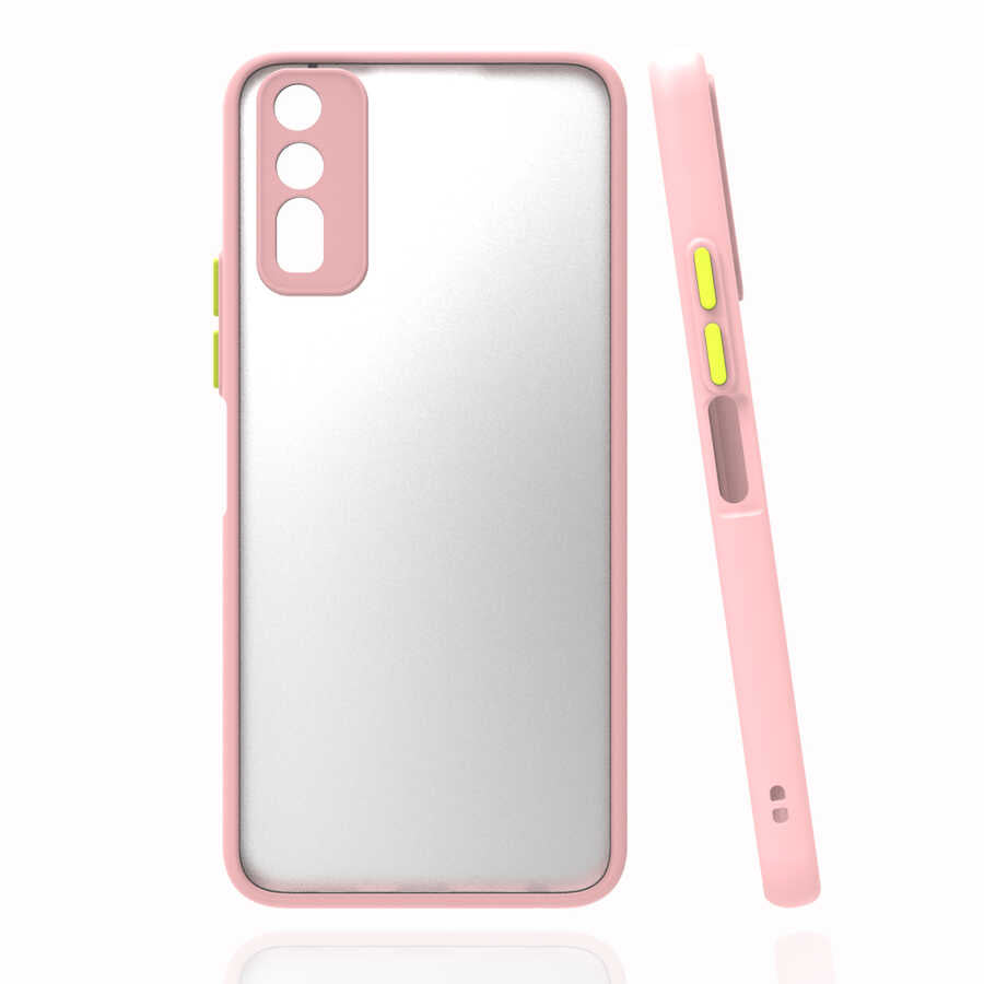 Vivo Y20S Kılıf Zore Hux Kapak Pembe