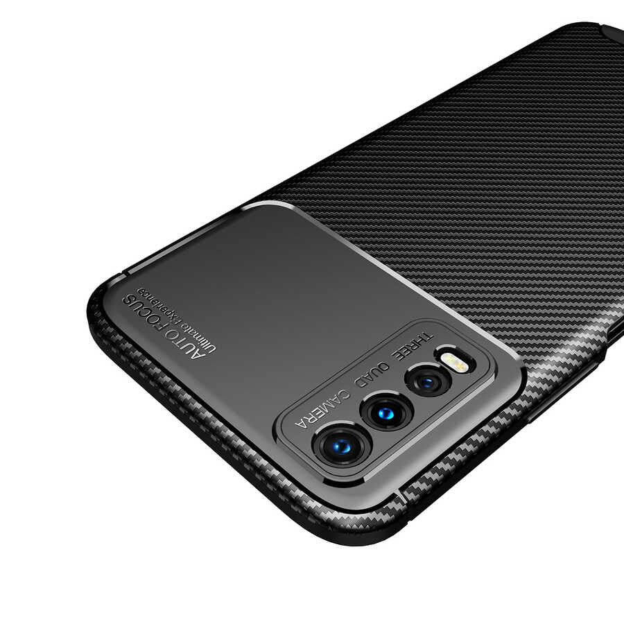 Vivo Y20S Kılıf Zore Negro Silikon Kapak Lacivert