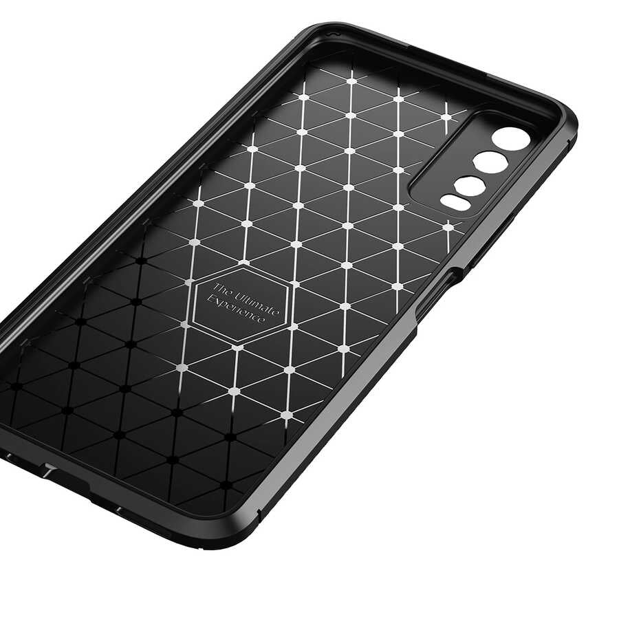 Vivo Y20S Kılıf Zore Negro Silikon Kapak Siyah