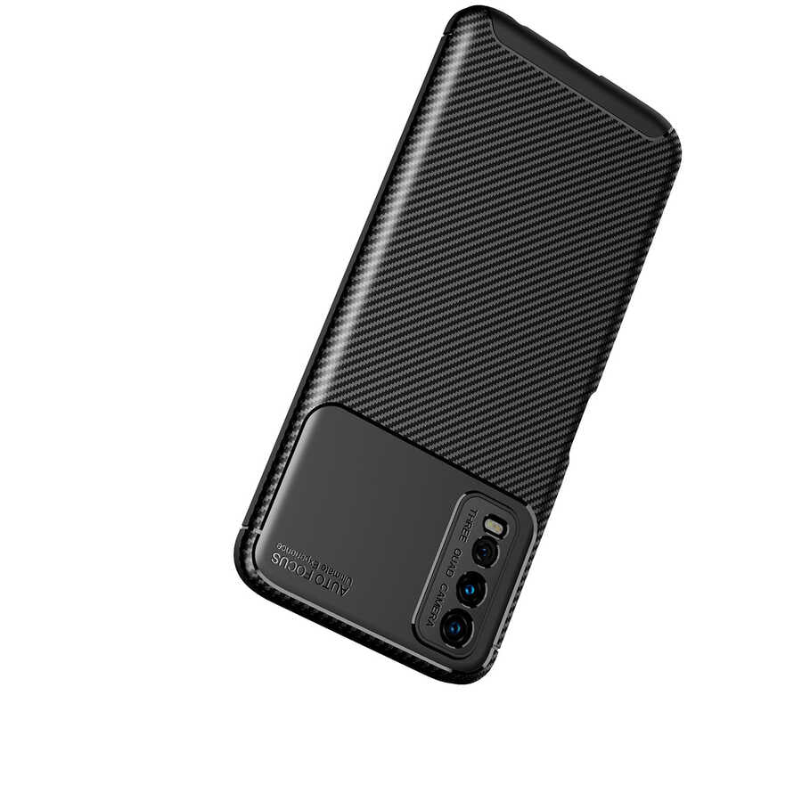 Vivo Y20S Kılıf Zore Negro Silikon Kapak Lacivert