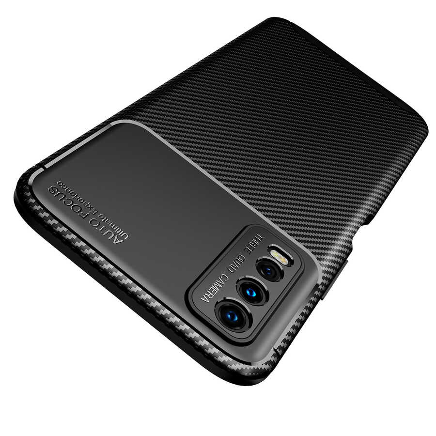Vivo Y20S Kılıf Zore Negro Silikon Kapak Siyah