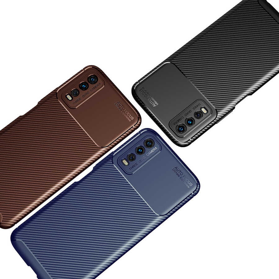 Vivo Y20S Kılıf Zore Negro Silikon Kapak Siyah