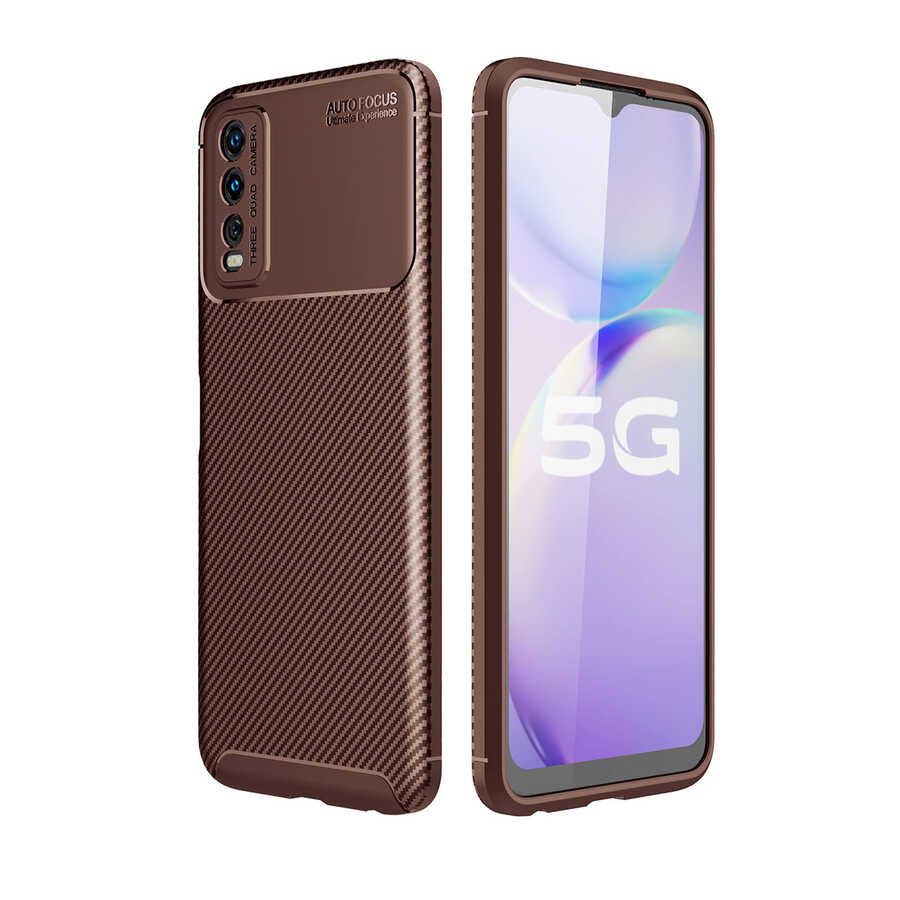 Vivo Y20S Kılıf Zore Negro Silikon Kapak Siyah