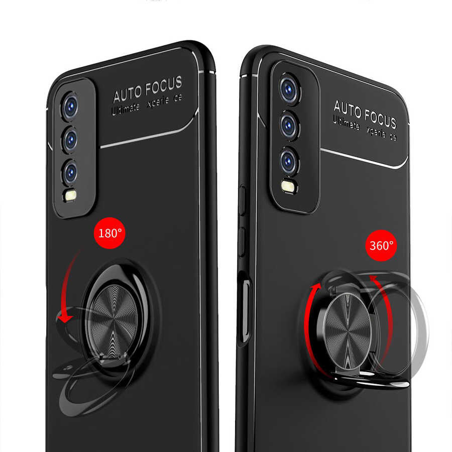 Vivo Y20S Kılıf Zore Ravel Silikon Kapak Mavi