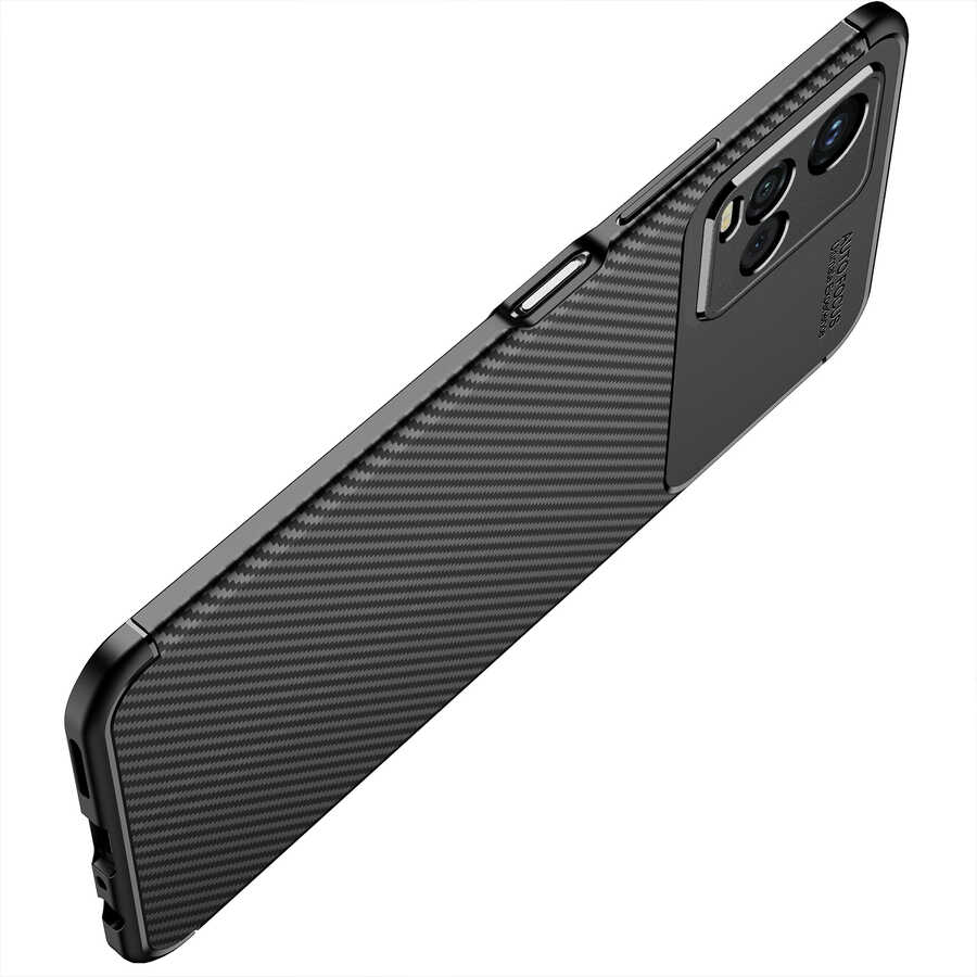Vivo Y21S Kılıf Zore Negro Silikon Kapak Lacivert