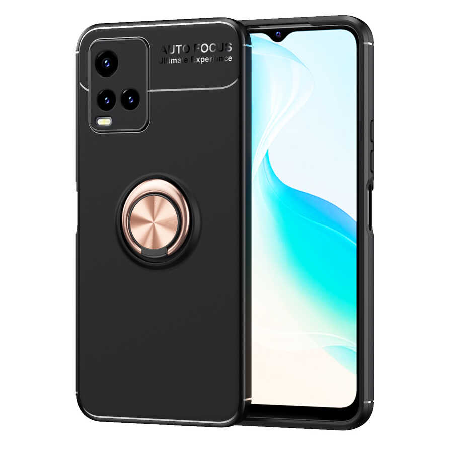 Vivo Y21S Kılıf Zore Ravel Silikon Kapak Mavi