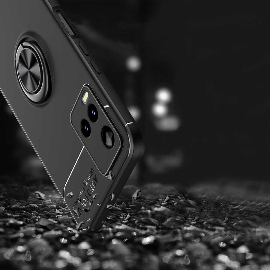 Vivo Y21S Kılıf Zore Ravel Silikon Kapak Kırmızı
