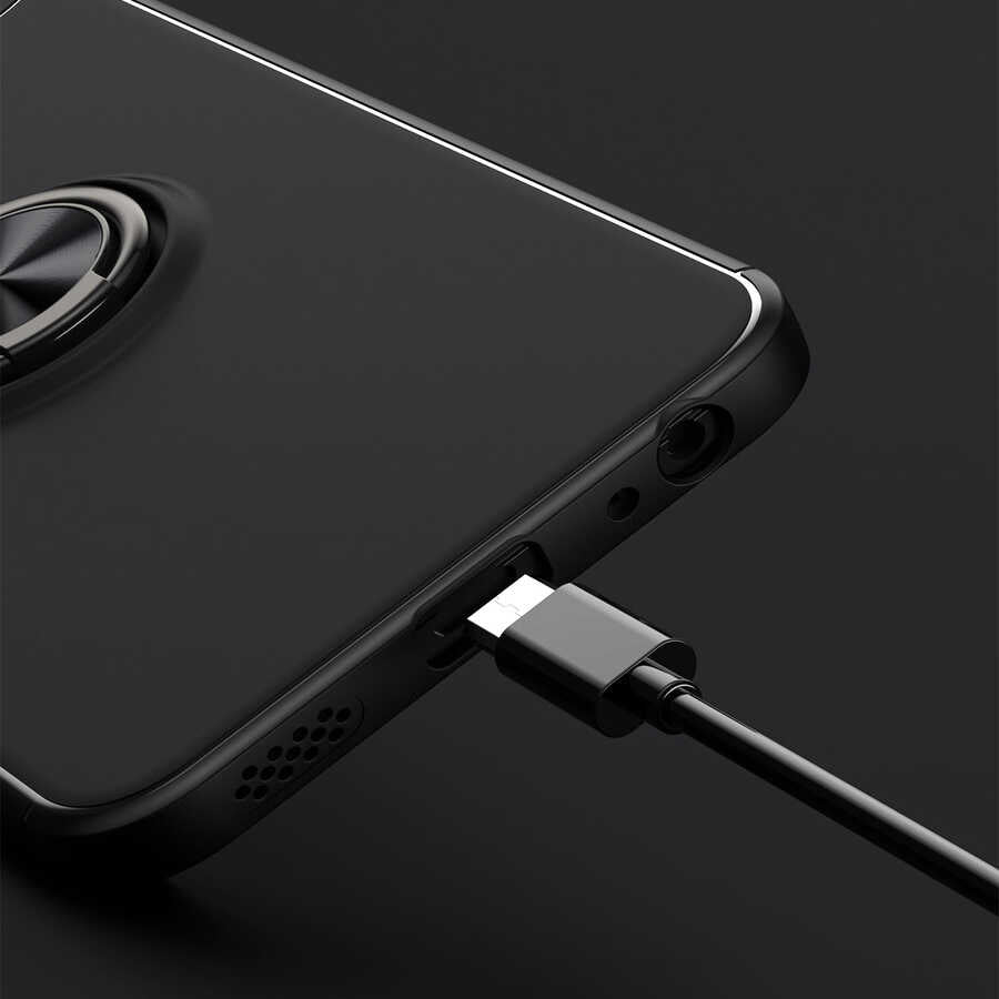 Vivo Y21S Kılıf Zore Ravel Silikon Kapak Kırmızı