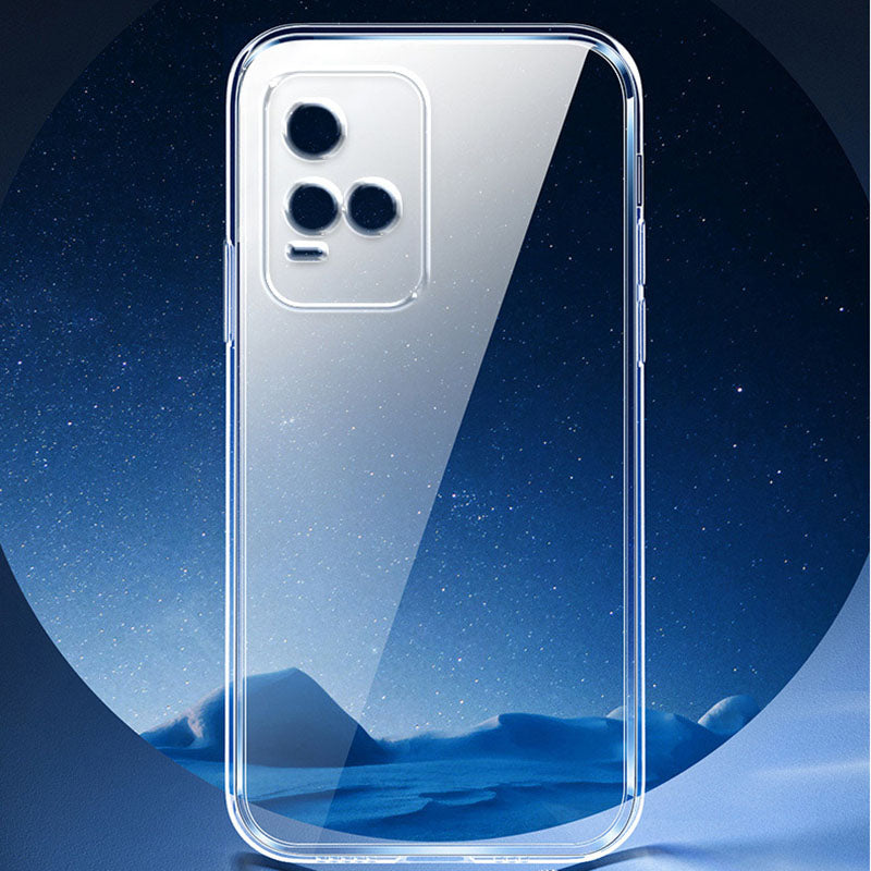 Vivo Y21S Kılıf Zore Süper Silikon Kapak Renksiz