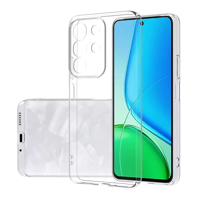 Vivo Y29 4G Kılıf Zore Süper Silikon Kapak Şeffaf