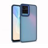 Vivo Y32 Kılıf Zore Flora Kapak Mavi