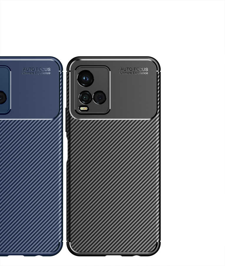 Vivo Y32 Kılıf Zore Negro Silikon Kapak Lacivert