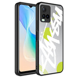 Vivo Y33S Kılıf Aynalı Desenli Kamera Korumalı Parlak Zore Mirror Kapak Yazı