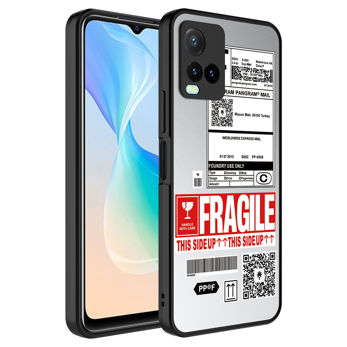 Vivo Y33S Kılıf Aynalı Desenli Kamera Korumalı Parlak Zore Mirror Kapak Fragile