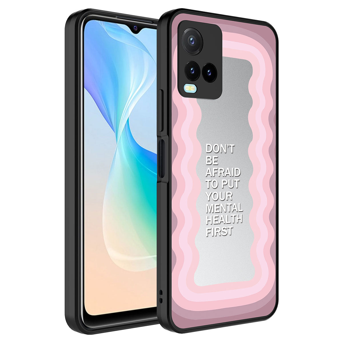 Vivo Y33S Kılıf Aynalı Desenli Kamera Korumalı Parlak Zore Mirror Kapak Ayna