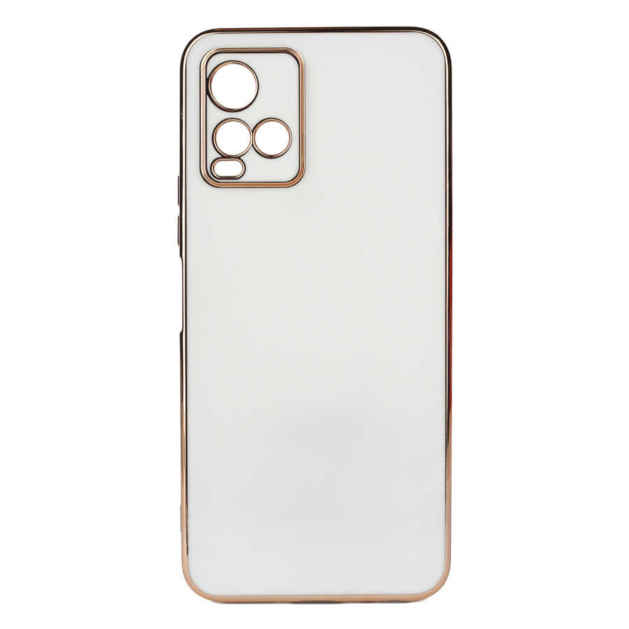 Vivo Y33S Kılıf Zore Bark Kapak Beyaz