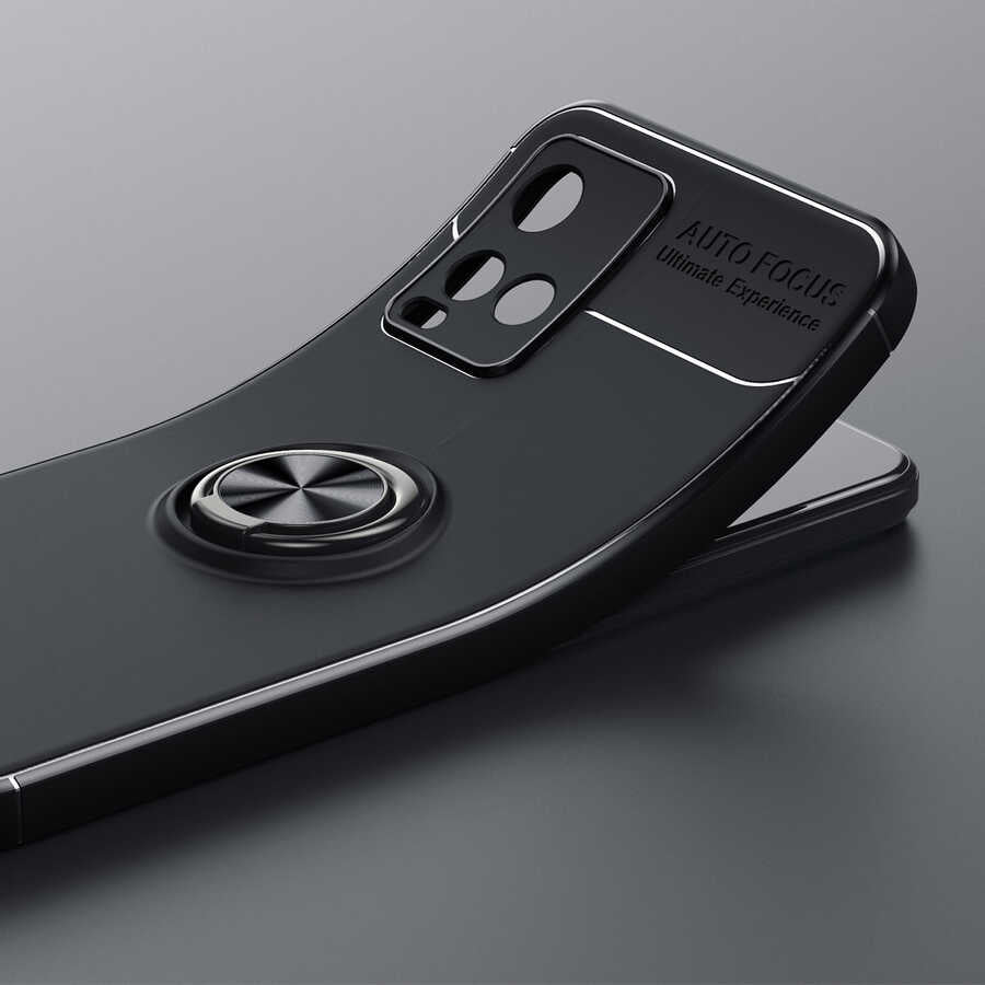 Vivo Y33S Kılıf Zore Ravel Silikon Kapak Kırmızı