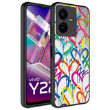 Vivo Y35 Kılıf Aynalı Desenli Kamera Korumalı Parlak Zore Mirror Kapak Kalp