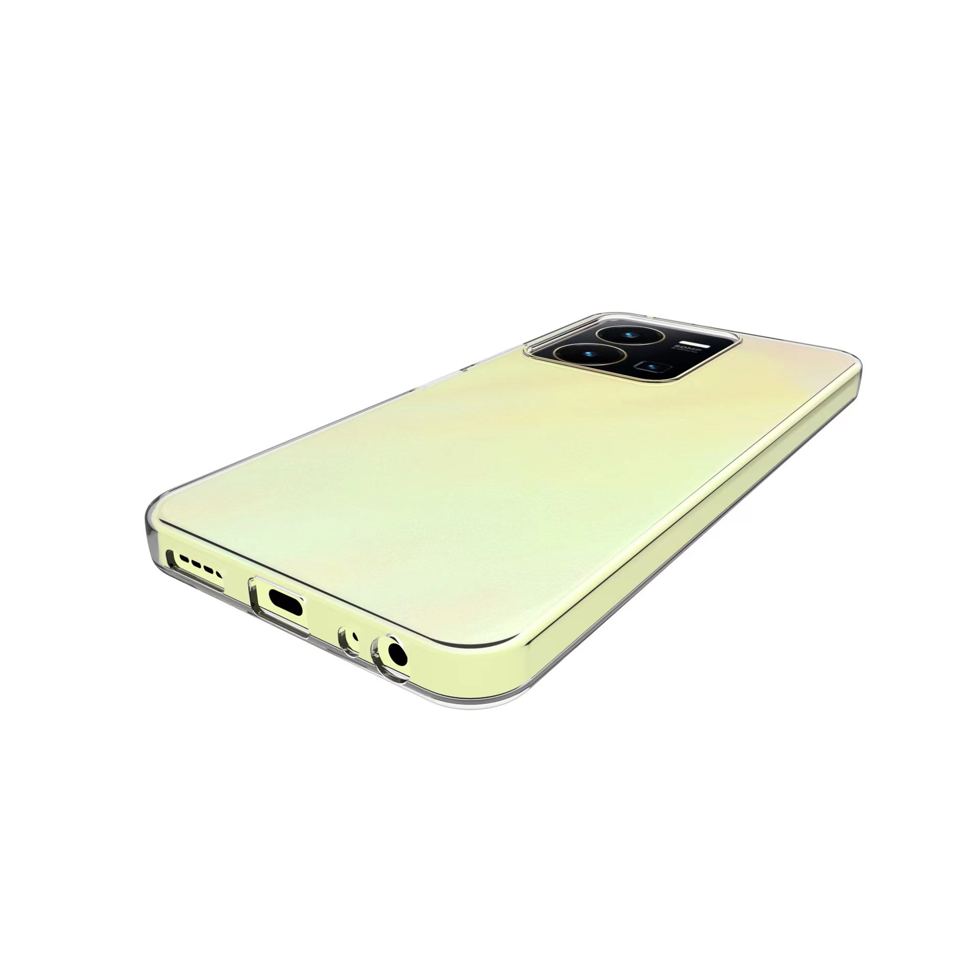 Vivo Y35 Kılıf Zore Süper Silikon Kapak Renksiz