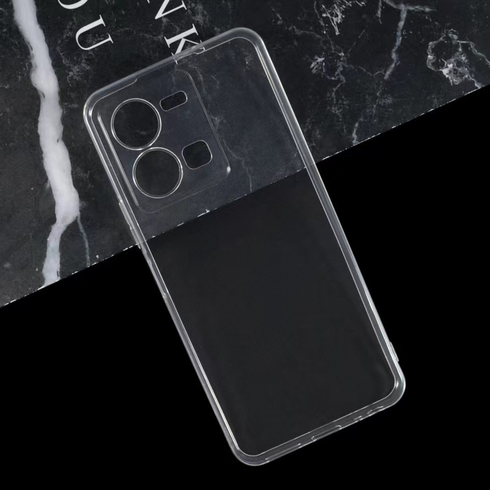 Vivo Y35 Kılıf Zore Süper Silikon Kapak Renksiz