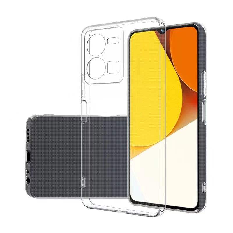 Vivo Y35 Kılıf Zore Süper Silikon Kapak Renksiz