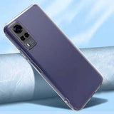 Vivo Y53S 4G Kılıf Zore Kamera Korumalı Süper Silikon Kapak Renksiz