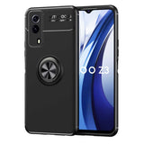 Vivo Y53S 4G Kılıf Zore Ravel Silikon Kapak Siyah
