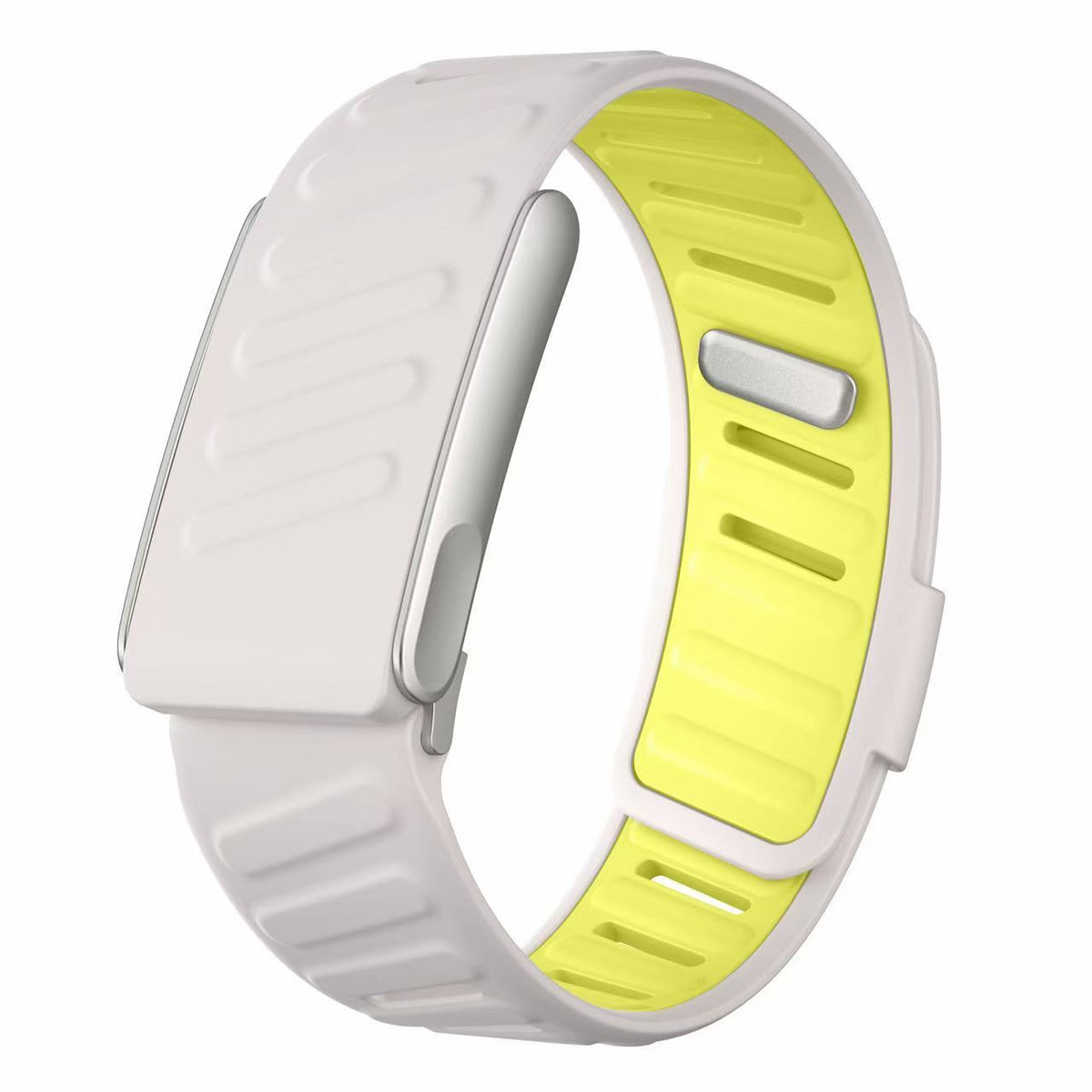 Whoop 5.0 KRD-161 Metal Tokalı Silikon Kordon Beyaz-Sarı