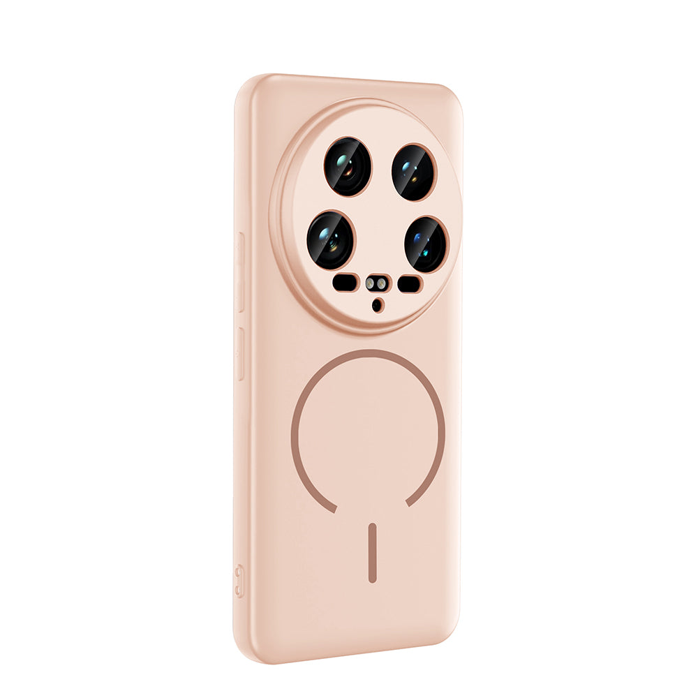 Xiaomi 14 Ultra Kılıf M-safe Şarj Özellikli Zore Meta Kapak Rose Pembe
