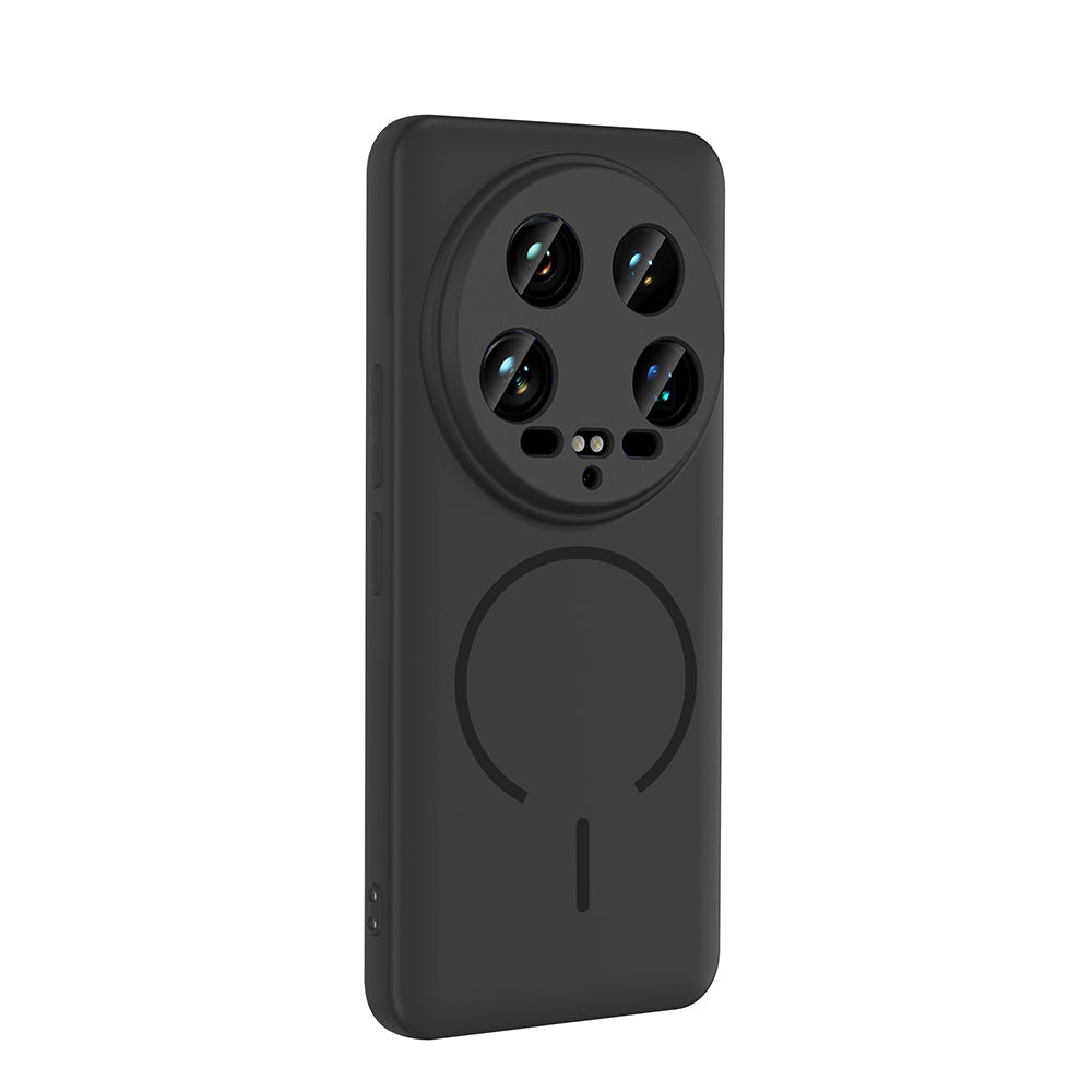 Xiaomi 14 Ultra Kılıf M-safe Şarj Özellikli Zore Meta Kapak Mürdüm