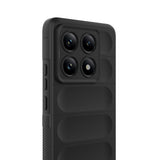 Xiaomi 14T Pro Kılıf Esnek TPU Oyuklu Arka Yüzey Tasarımlı Zore Etnik Silikon Kapak Koyu Yeşil