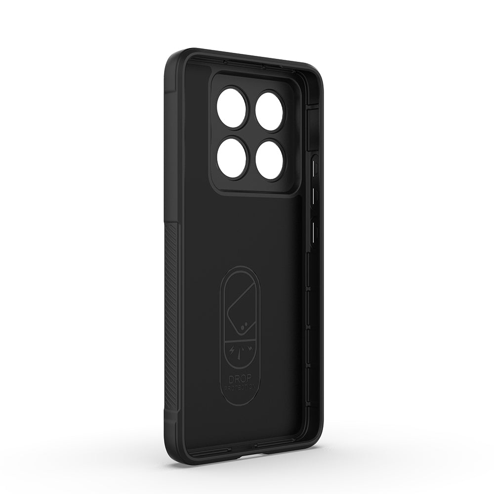 Xiaomi 14T Pro Kılıf Esnek TPU Oyuklu Arka Yüzey Tasarımlı Zore Etnik Silikon Kapak Lacivert