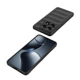 Xiaomi 14T Pro Kılıf Esnek TPU Oyuklu Arka Yüzey Tasarımlı Zore Etnik Silikon Kapak Lacivert