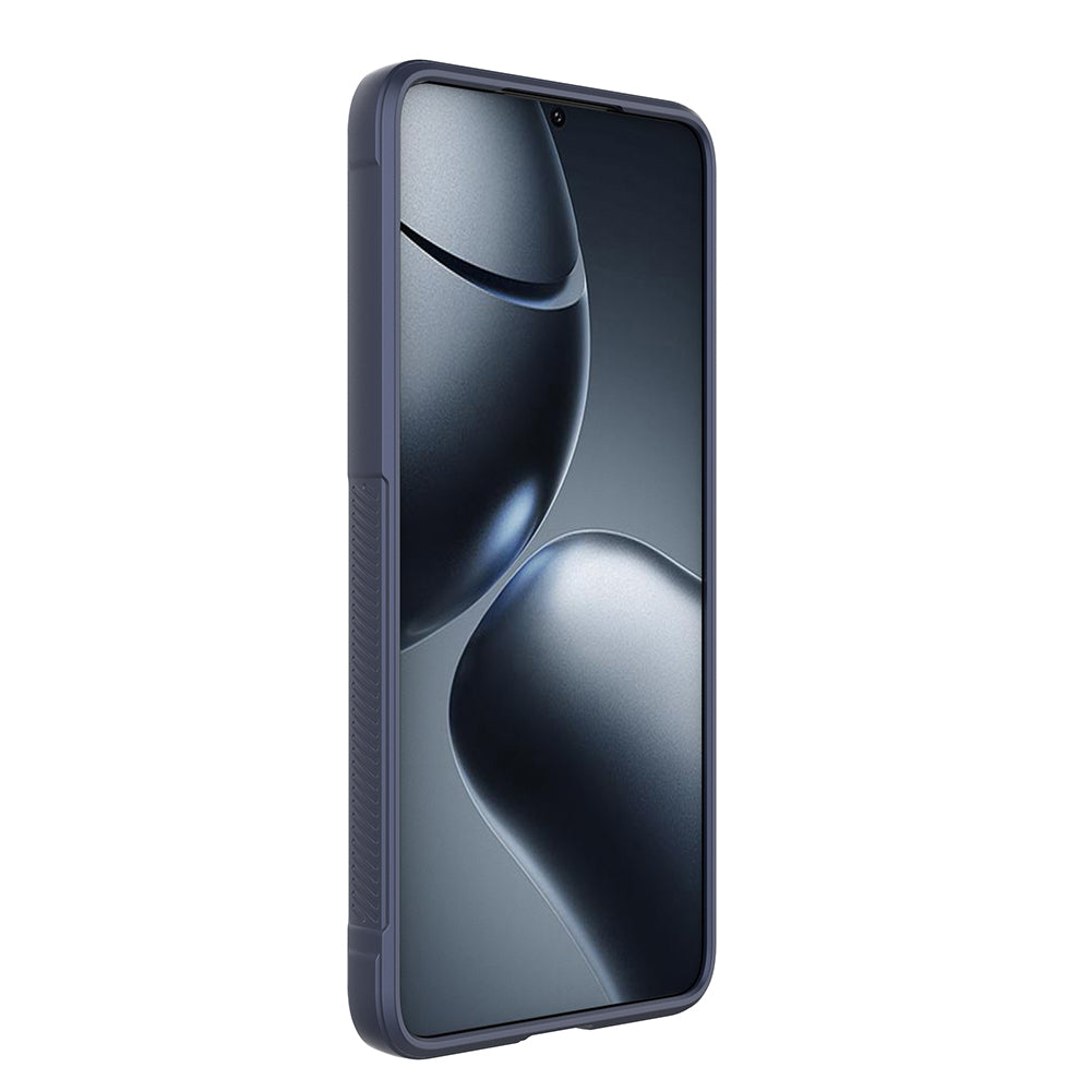 Xiaomi 14T Pro Kılıf Esnek TPU Oyuklu Arka Yüzey Tasarımlı Zore Etnik Silikon Kapak Lacivert