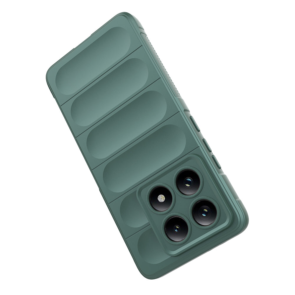 Xiaomi 14T Pro Kılıf Esnek TPU Oyuklu Arka Yüzey Tasarımlı Zore Etnik Silikon Kapak Lacivert