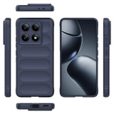Xiaomi 14T Pro Kılıf Esnek TPU Oyuklu Arka Yüzey Tasarımlı Zore Etnik Silikon Kapak Siyah