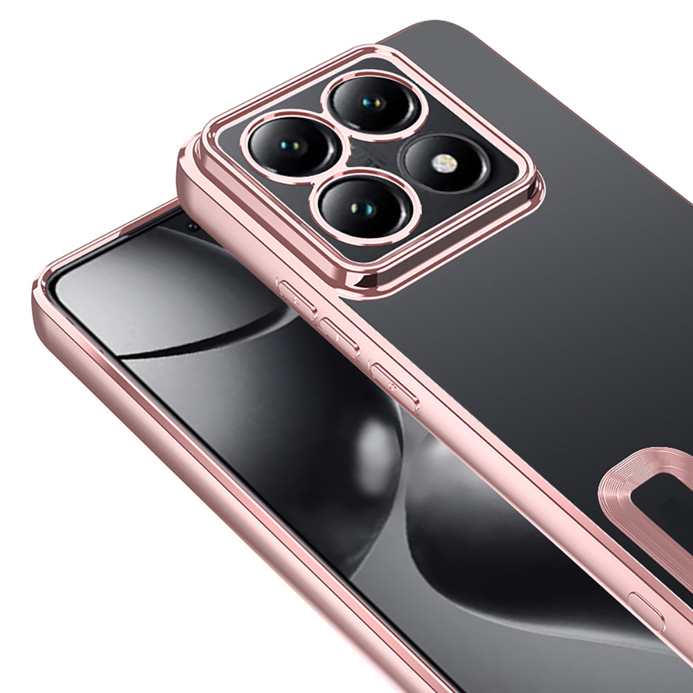 Xiaomi 14T Pro Kılıf Kamera Korumalı Logo Gösteren Zore Omega Kapak Lila