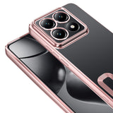 Xiaomi 14T Pro Kılıf Kamera Korumalı Logo Gösteren Zore Omega Kapak Gümüş