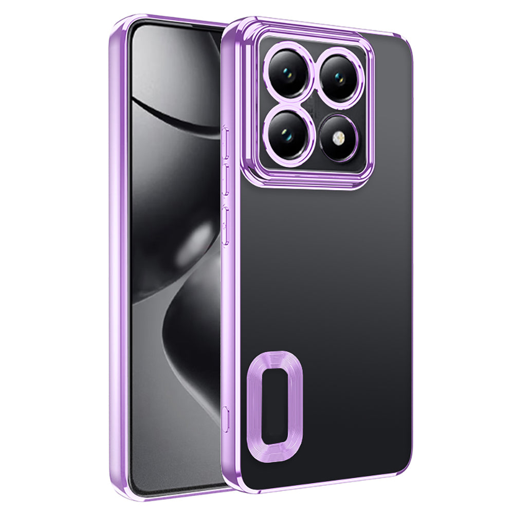 Xiaomi 14T Pro Kılıf Kamera Korumalı Logo Gösteren Zore Omega Kapak Gümüş