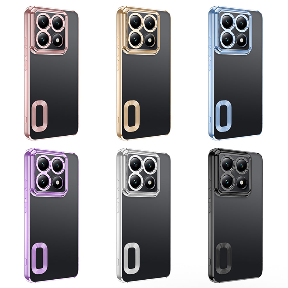 Xiaomi 14T Pro Kılıf Kamera Korumalı Logo Gösteren Zore Omega Kapak Lila