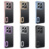 Xiaomi 14T Pro Kılıf Kamera Korumalı Logo Gösteren Zore Omega Kapak Lila