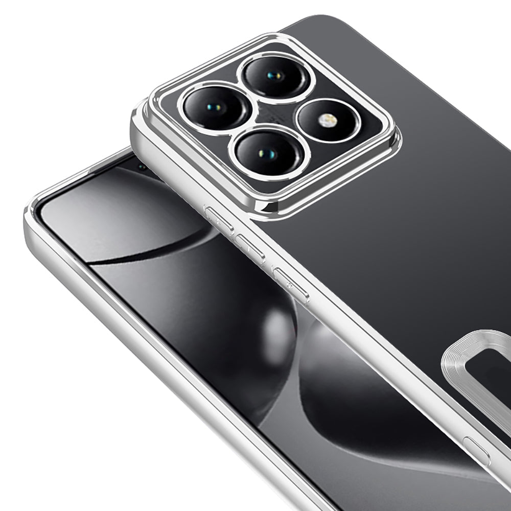 Xiaomi 14T Pro Kılıf Kamera Korumalı Logo Gösteren Zore Omega Kapak Mavi