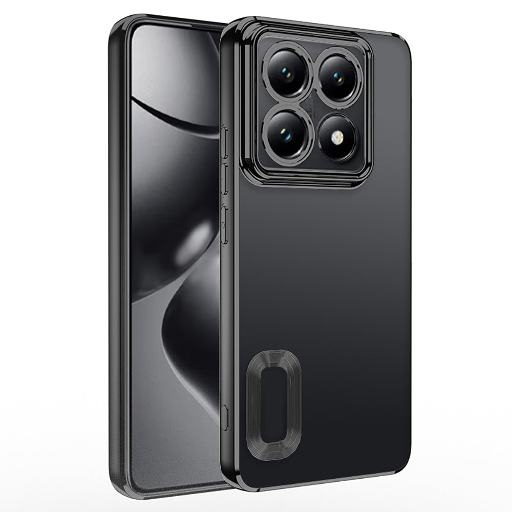Xiaomi 14T Pro Kılıf Kamera Korumalı Logo Gösteren Zore Omega Kapak Gold