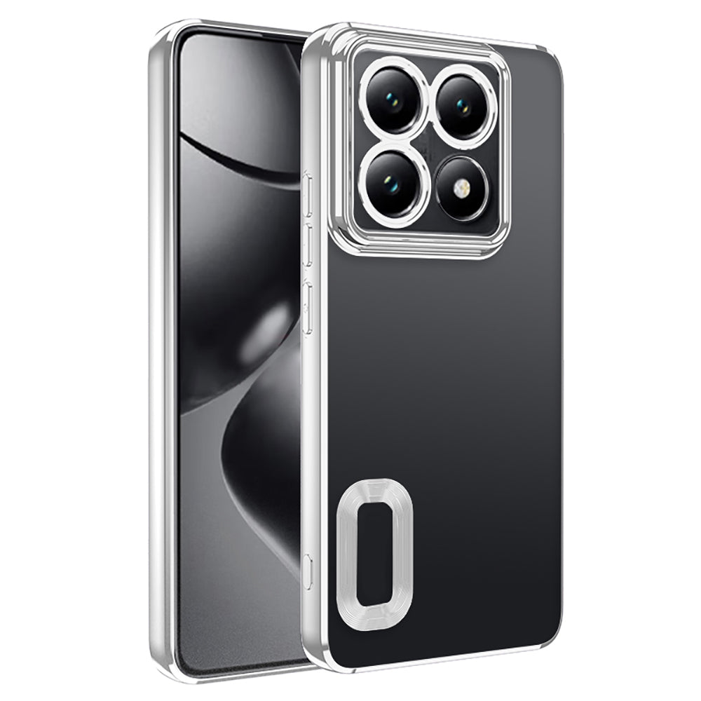 Xiaomi 14T Pro Kılıf Kamera Korumalı Logo Gösteren Zore Omega Kapak Siyah