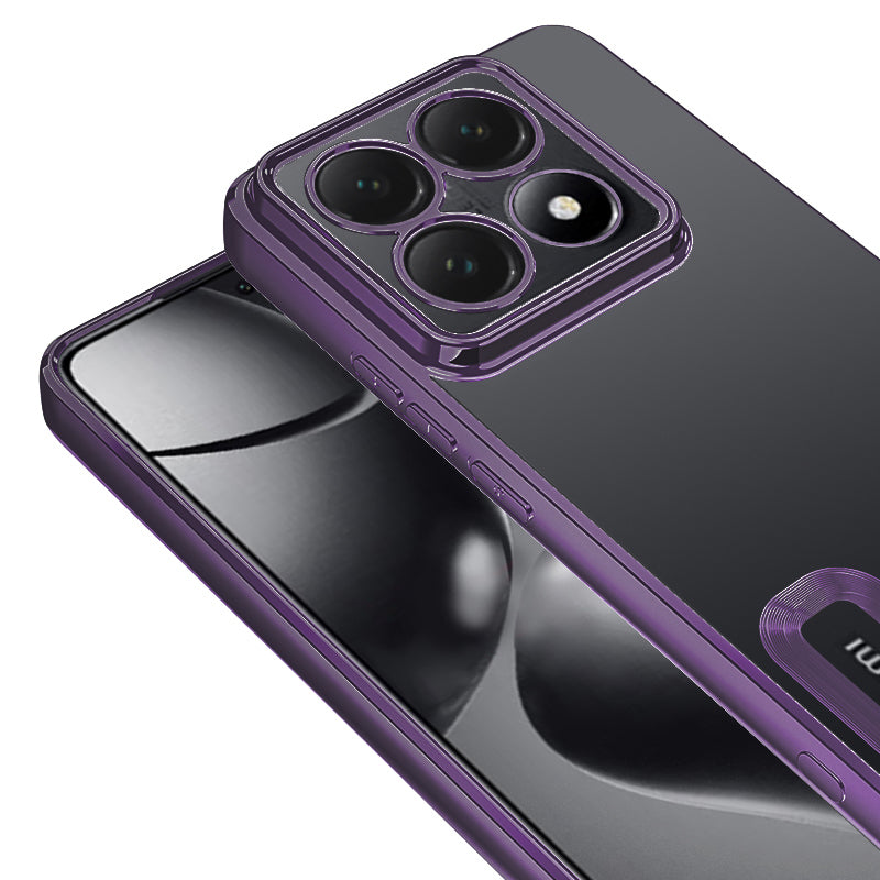 Xiaomi 14T Pro Kılıf Kamera Korumalı Logo Gösteren Zore Omega Kapak Lila