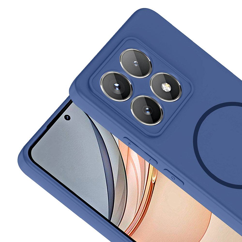 Xiaomi 14T Pro Kılıf M-safe Şarj Özellikli Zore Meta Kapak Lacivert