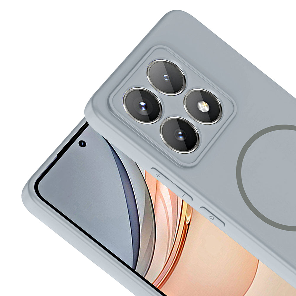 Xiaomi 14T Pro Kılıf M-safe Şarj Özellikli Zore Meta Kapak Lacivert
