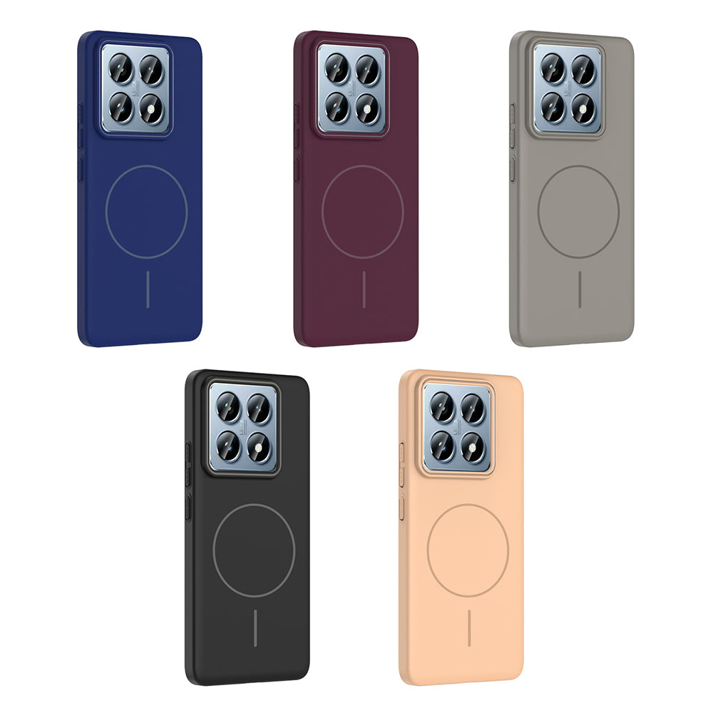 Xiaomi 14T Pro Kılıf M-safe Şarj Özellikli Zore Ruby Sert Kapak Siyah